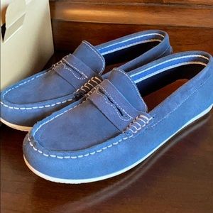 Boys blue mocasins